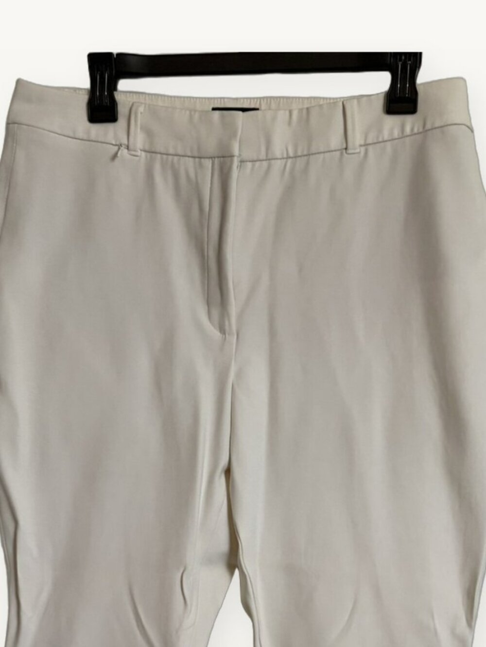 White House Black Market White Curvy Slim Trouser 12S